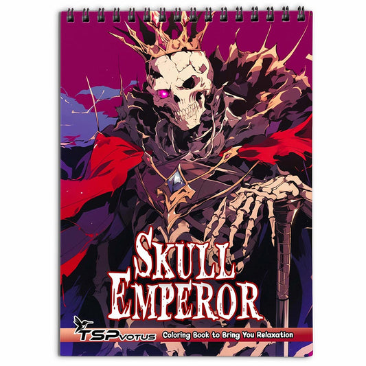 TSPVOTUS Skull Emperor Coloring Book for Adults