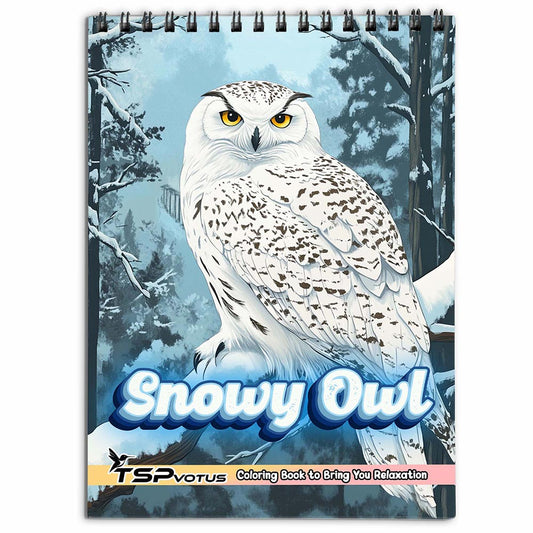 TSPVOTUS Snowy Owl Coloring Book for Adult