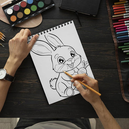 TSPVOTUS Stuffed Animals Spiral Bound Coloring Book for Adult