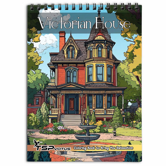 TSPVOTUS Victorian House Coloring Book for Adult