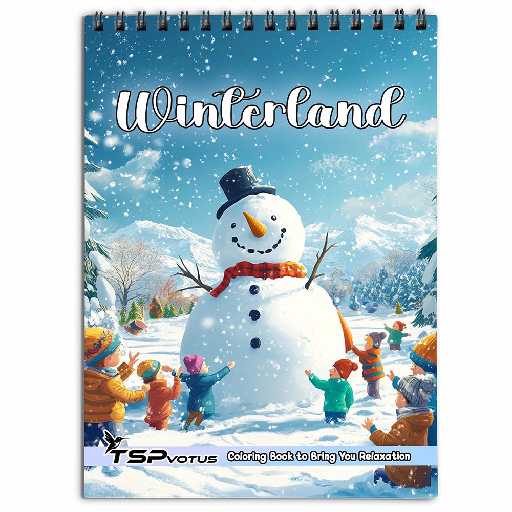 TSPVOTUS Winterland Coloring Book for Adult
