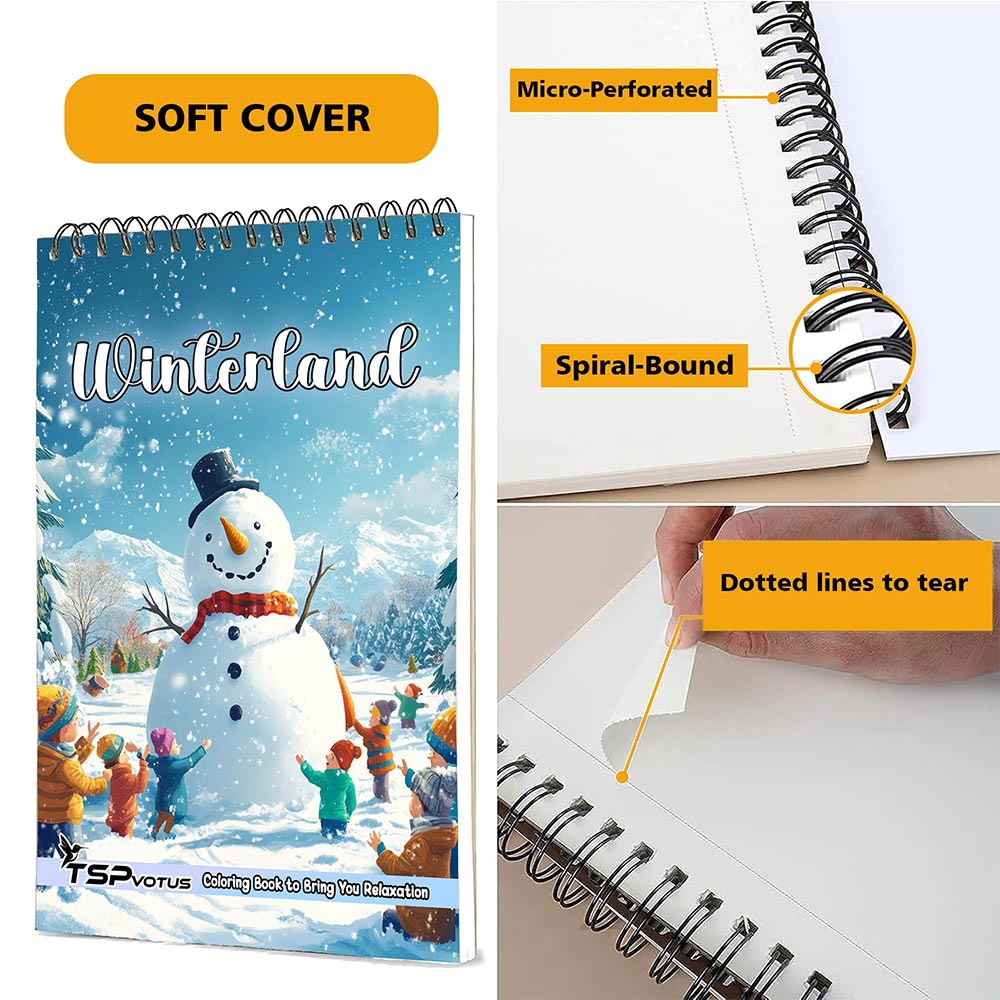 TSPVOTUS Winterland Coloring Pages for Adult