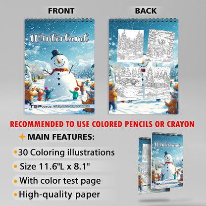 TSPVOTUS Winterland Coloring Sheets for Adult