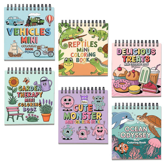 Various Themes Mini Coloring Book for Adult