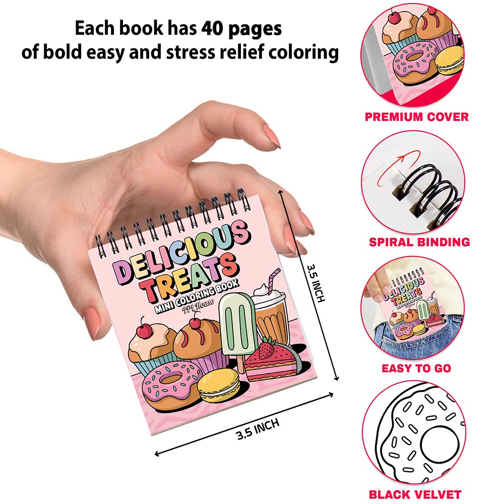 Various Themes Mini Coloring Pages for Adult