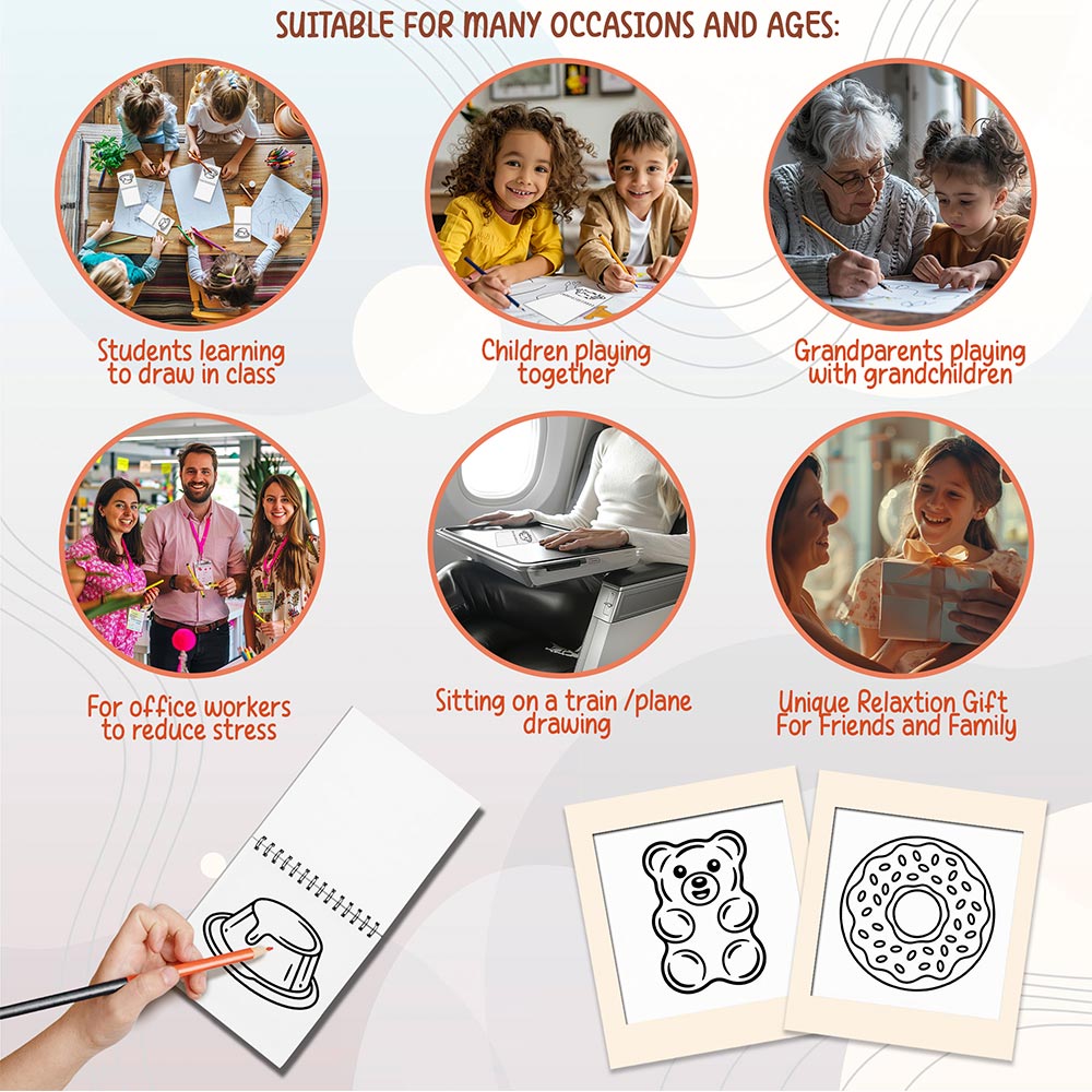 Various Themes Mini Coloring Book Spiral Bound for Adult