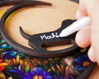 Netecom Personalized Chihuahua Dog Memorial Suncatcher – Dog Passing Away Remembrance Gift, Chihuahua Lover Car Hanging, Custom Pet Memorial Ornament