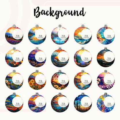 Netecom The Sky Looks Different Stained Glass Suncatcher – Memorial Sympathy Gift, Christmas in Heaven, Loss of Mom Dad