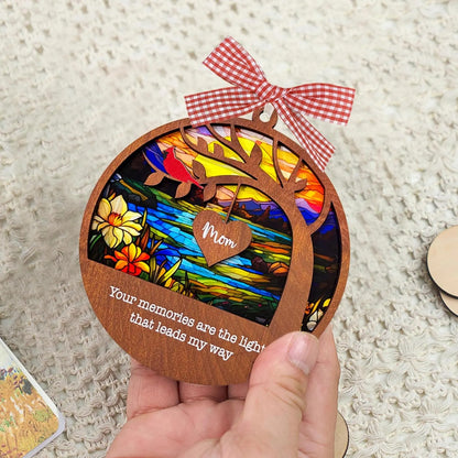 Netecom Cardinal Remembrance Suncatcher – Memorial Sympathy Gift for Loss of Mom, Mother’s Day Tribute
