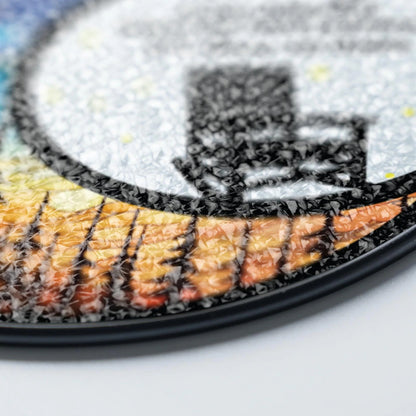 Netecom The Sky Looks Different Stained Glass Suncatcher – Memorial Sympathy Gift, Christmas in Heaven, Loss of Mom Dad