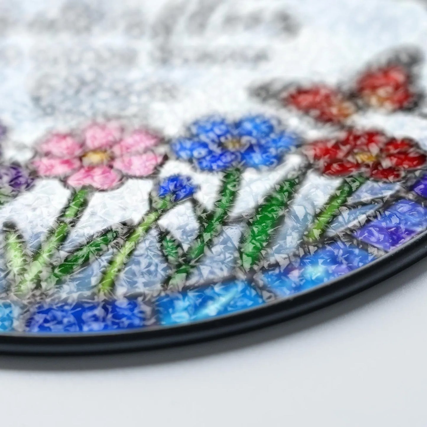 Netecom Personalized Sympathy Gift – Now She Flies With Butterflies Memorial Suncatcher, Remembrance for Loss of Mom