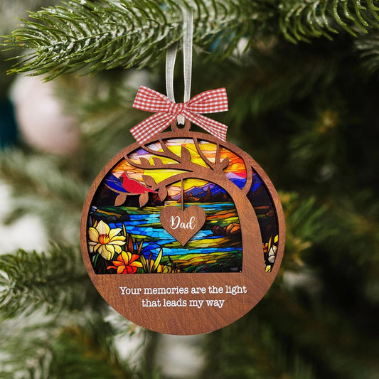 Netecom Cardinal Remembrance Suncatcher – Memorial Sympathy Gift for Loss of Mom, Mother’s Day Tribute