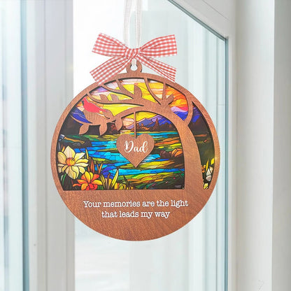 Netecom Cardinal Remembrance Suncatcher – Memorial Sympathy Gift for Loss of Mom, Mother’s Day Tribute