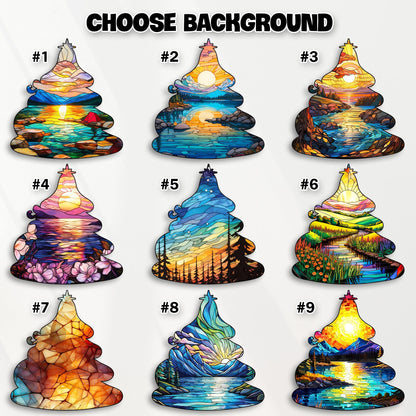 Netecom Nativity Scene Acrylic Suncatcher Ornament, Christian Christmas Decor, Holy Family Manger Gift, Religious Holiday Window Hanging