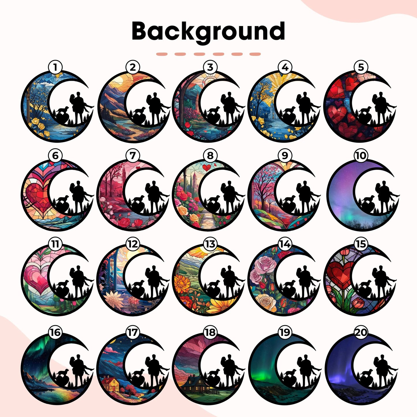 Netecom Personalized Couple Wedding Suncatcher – Custom Anniversary Gift, Engraved Couple Keepsake, Wedding or Engagement Gift, Pet Couple Memorial