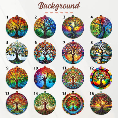 Netecom Personalized Tree of Life Suncatcher – Custom Family Window Decor, Meaningful Family Gift, Mother’s Day Keepsake