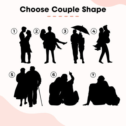 Netecom Personalized Couple Wedding Suncatcher – Custom Anniversary Gift, Engraved Couple Keepsake, Wedding or Engagement Gift, Pet Couple Memorial