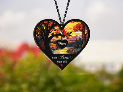Netecom Memorial Cardinal Suncatcher – Loss of Mom Sympathy Gift, In Loving Memory, Bereavement Remembrance Gift for Mother