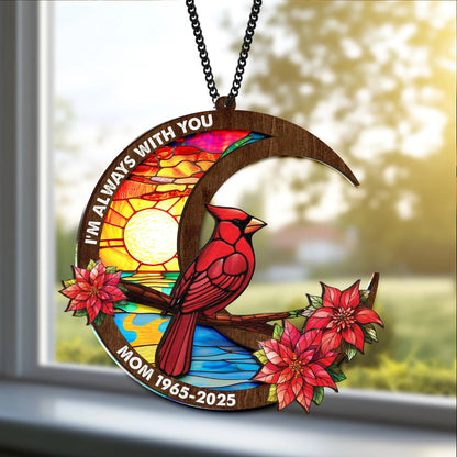 Netecom Personalized Memorial Suncatcher – Custom Sympathy Gift for Loss of Loved One, In Loving Memory Keepsake