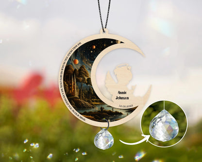 Netecom Personalized Memorial Angel Baby Crystal Suncatcher – Infant Loss Gift, Miscarriage Ornament, Sympathy Keepsake
