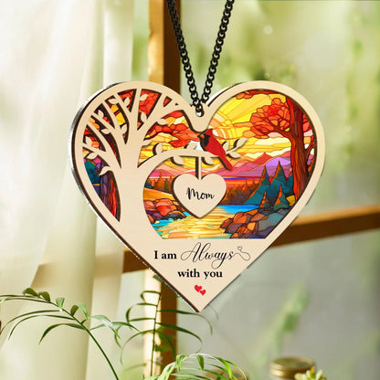 Netecom Memorial Cardinal Suncatcher – Loss of Mom Sympathy Gift, In Loving Memory, Bereavement Remembrance Gift for Mother