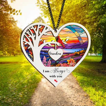 Netecom Memorial Cardinal Suncatcher – Loss of Mom Sympathy Gift, In Loving Memory, Bereavement Remembrance Gift for Mother