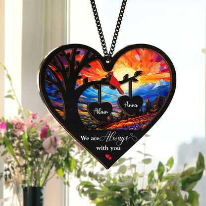 Netecom Memorial Cardinal Suncatcher – Loss of Mom Sympathy Gift, In Loving Memory, Bereavement Remembrance Gift for Mother