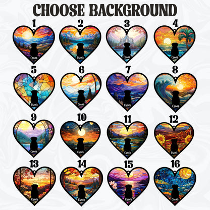 Netecom Rainbow Bridge Dog Suncatcher – Pet Memorial Ornament for Loss of Dog, Custom Pet Sympathy Gift, Light Catcher Window Hanging for Dog Mom