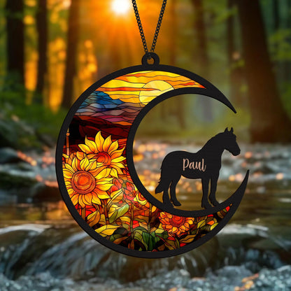 Netecom Personalized Hamster Memorial Suncatcher, Custom Pet Loss Gift, Rat & Mouse Window Hanging, Memorial Keepsake for Pet Lovers