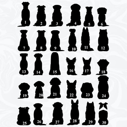 Netecom Custom Dog Pet Memorial Suncatcher – Personalized Loss of Pet Sympathy Gift, Custom Dog Breed, Dog Mom Ornament, Pet Loss Memorial Gift