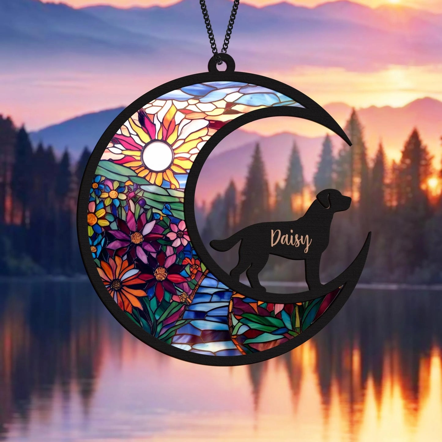 Netecom Personalized Parrot Memorial Suncatcher, Bird Lover Gift, Cockatiel Memorial Ornament, Pet Loss Gift, Custom Pet Memorial, Bird Sympathy Gift