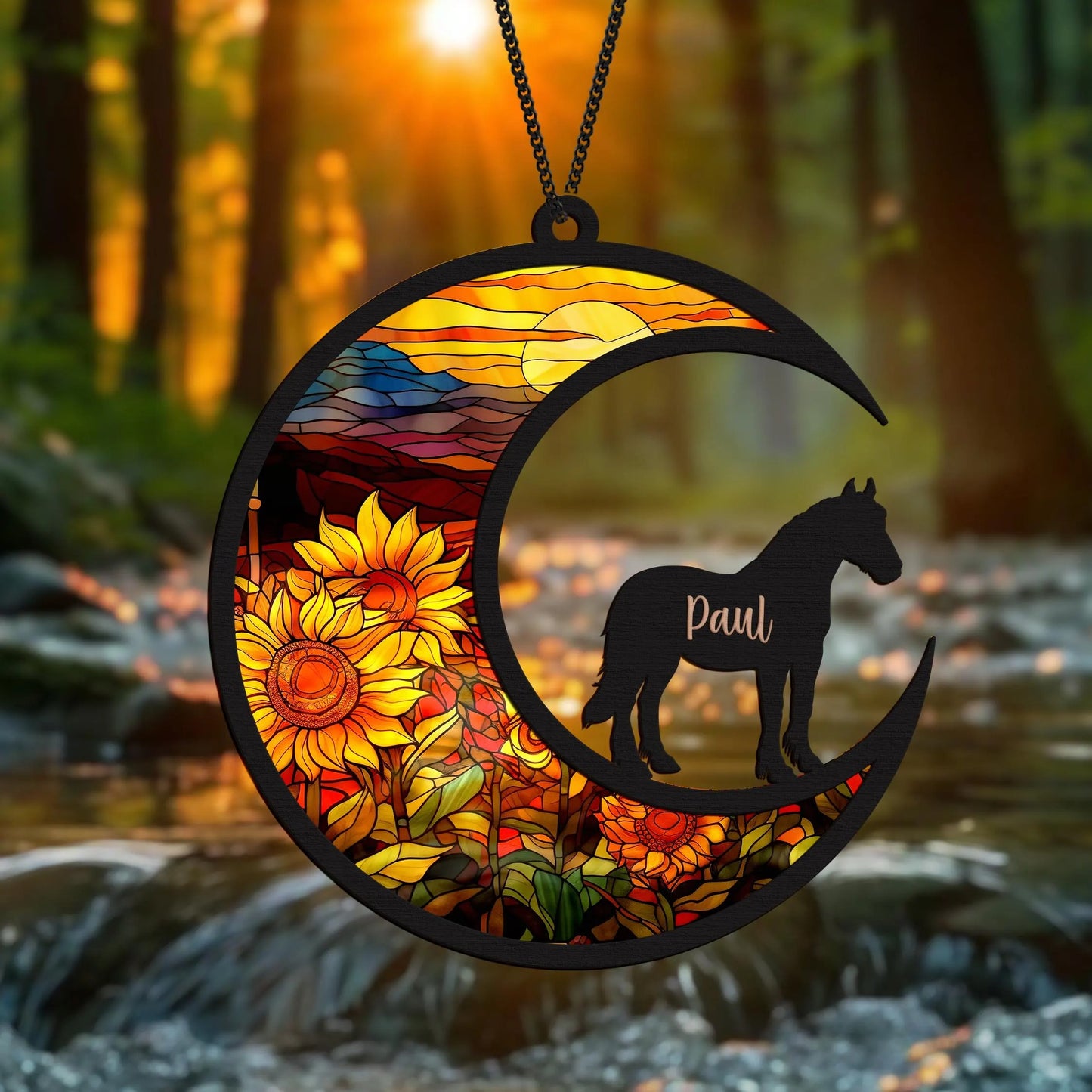 Netecom Personalized Parrot Memorial Suncatcher, Bird Lover Gift, Cockatiel Memorial Ornament, Pet Loss Gift, Custom Pet Memorial, Bird Sympathy Gift