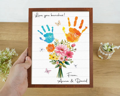 Netecom Personalized Snowman Family Wooden Frame Grandparent Christmas Gift Custom Grandkids Snowman Sign Papa Nana Holiday Keepsake