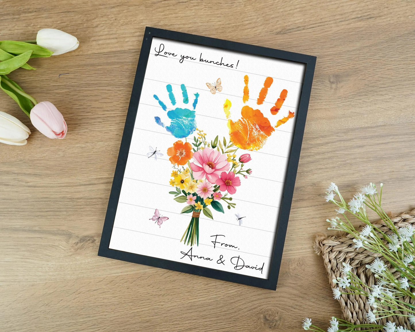 Netecom Personalized Snowman Family Wooden Frame Grandparent Christmas Gift Custom Grandkids Snowman Sign Papa Nana Holiday Keepsake