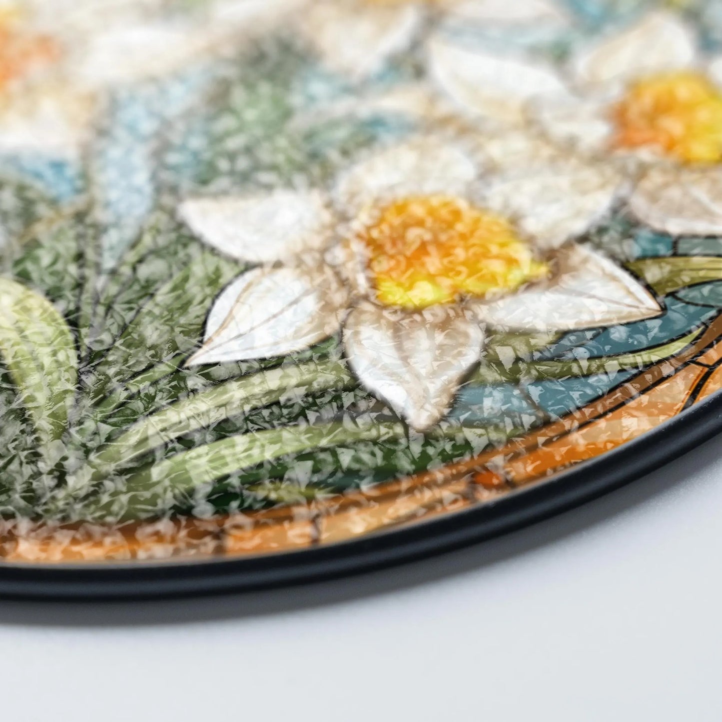 Netecom Personalized Birth Month Flower Stained Glass Suncatcher – Custom Birth Flower Gift, Mother’s Day Gift for Mom, Birthday Gift for Besties