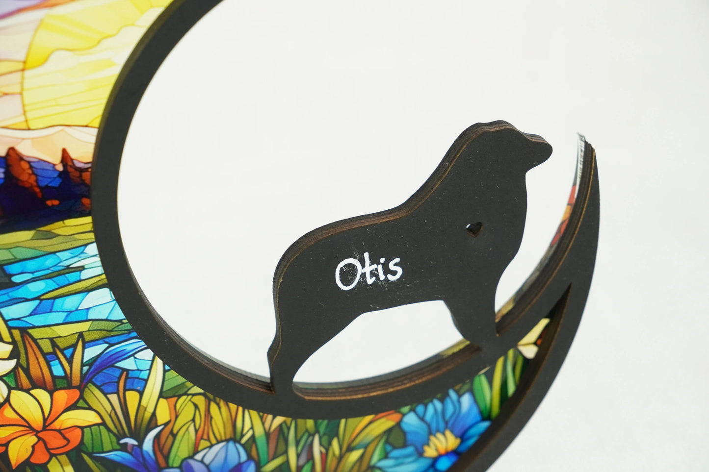 Netecom Australian Shepherd Memorial Suncatcher – Personalized Dog Memorial Ornament, Sympathy Gift for Dog Mom, Loss of Dog Remembrance, Car and Wall Decor