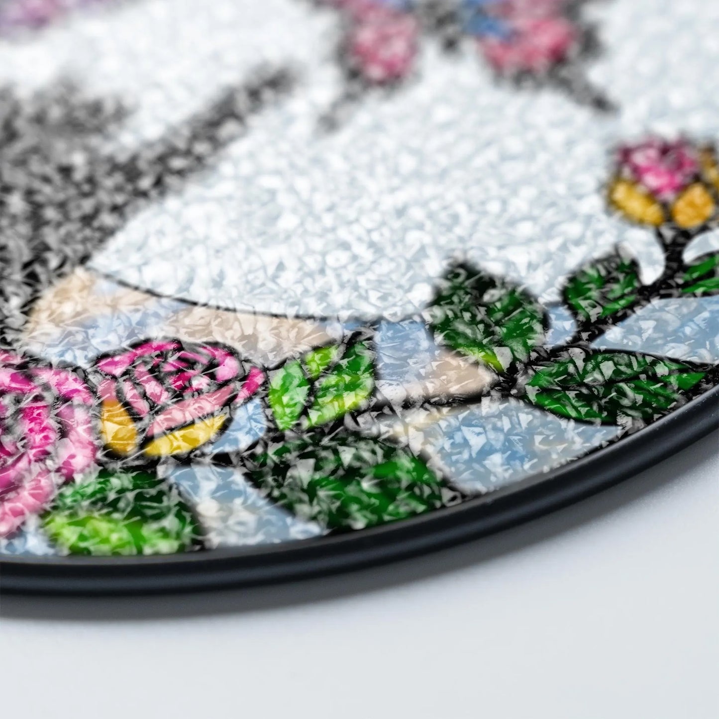 Netecom 8" Black Cat Butterfly Stained Glass Suncatcher – Cat Window Hanging, Cat Lover Gift, Loss of Pet Sympathy Decor