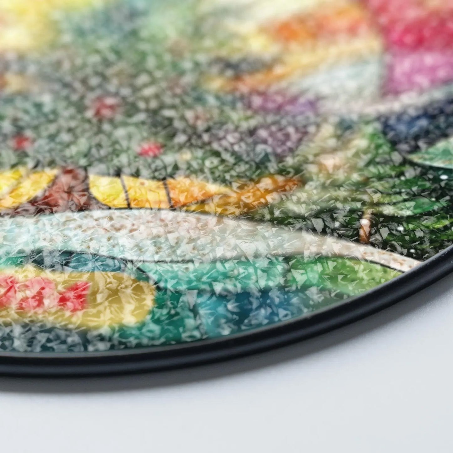 Netecom Christmas Tree Stained Glass Suncatcher, Holiday Window Hanging Ornament, Festive Glass Decor, Gift for Home, Xmas SunCatcher