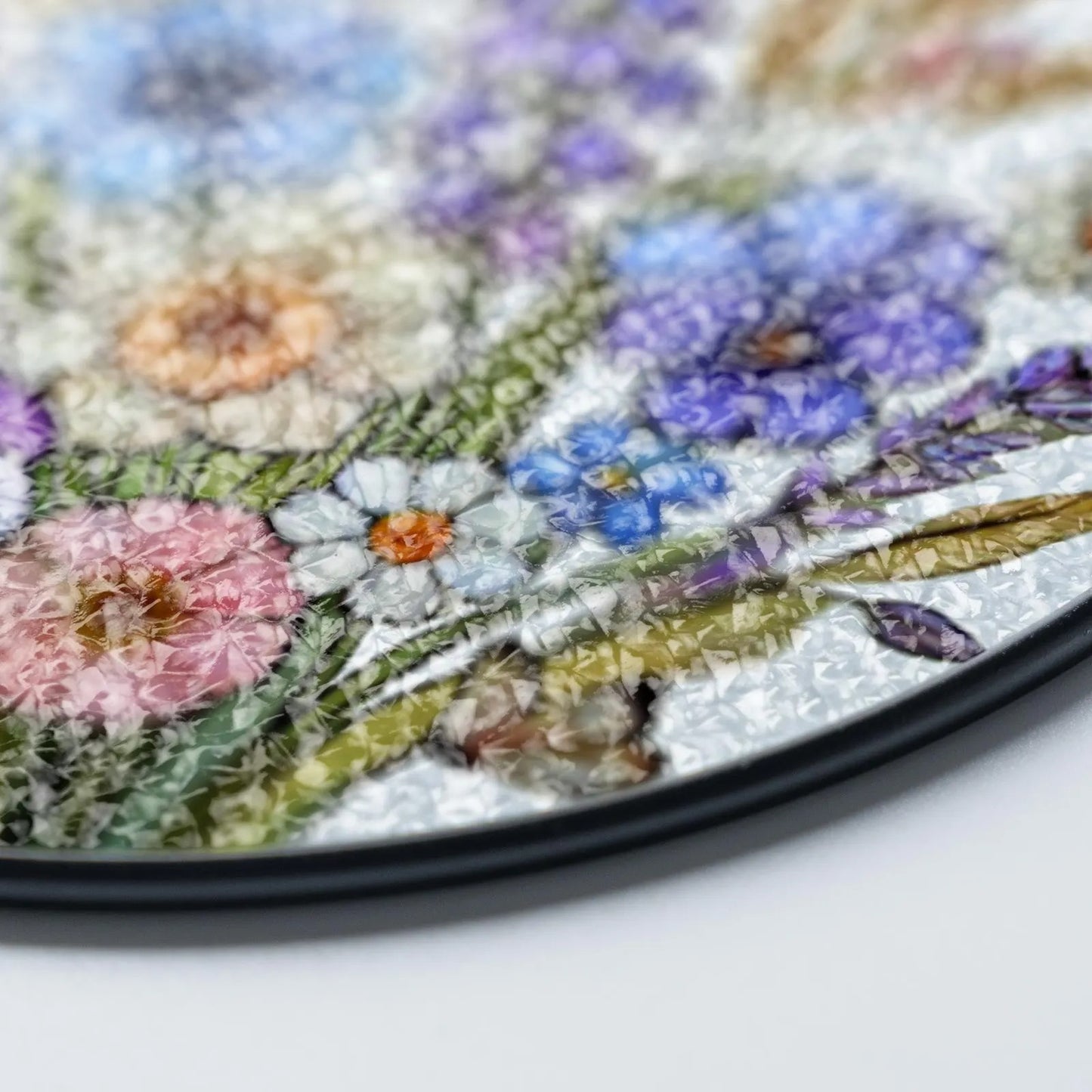 Netecom Wildflower Stained Glass Sun Catcher – Floral Window Hanging, Birth Flower Gift for Flower Lovers and Mother’s Day Gift for Mom