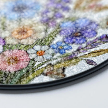 Netecom Wildflower Stained Glass Sun Catcher – Floral Window Hanging, Birth Flower Gift for Flower Lovers and Mother’s Day Gift for Mom