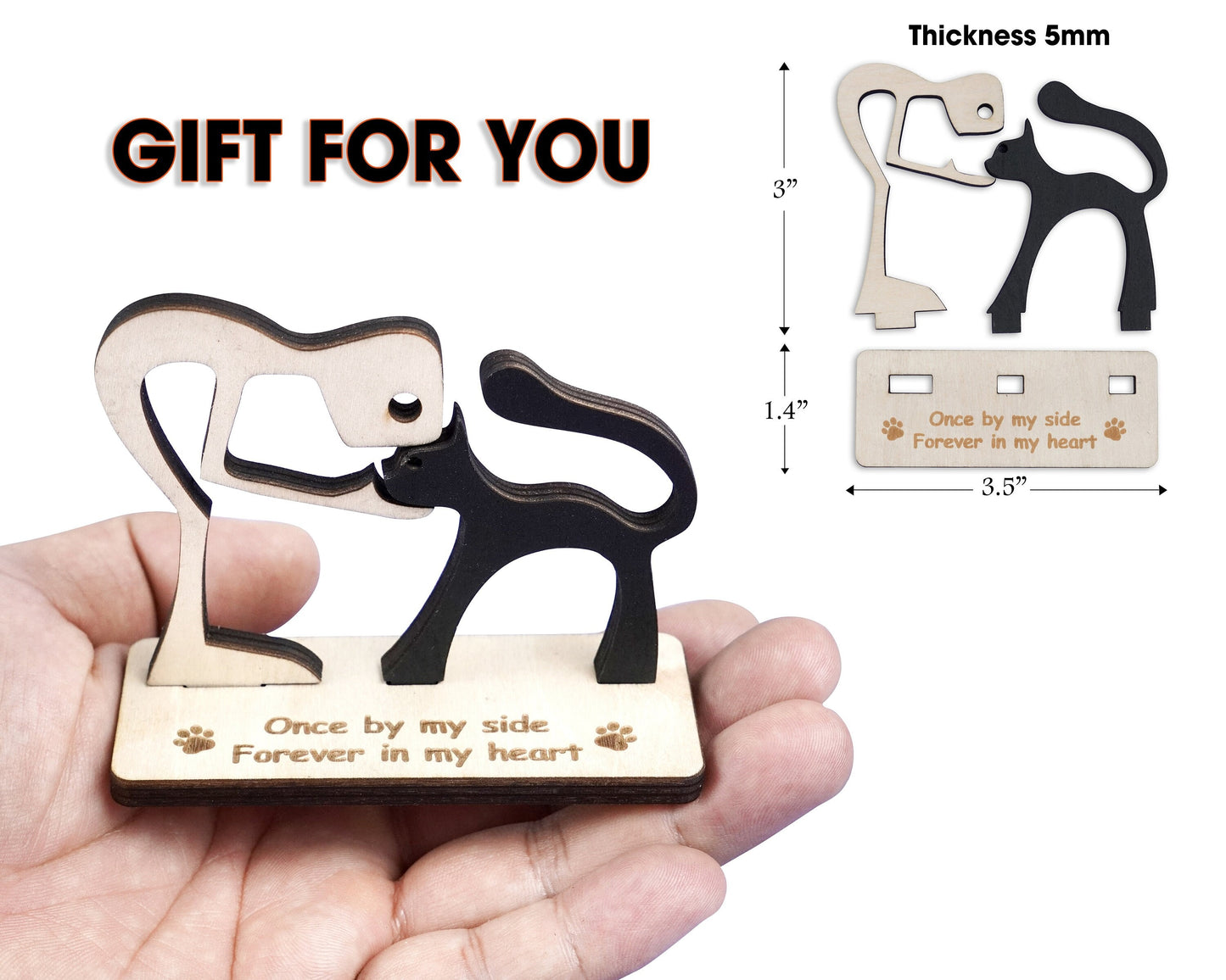 Netecom Personalized Cat Memorial Suncatcher – Custom Rainbow Bridge Pet Loss Ornament, Acrylic Pet Name Remembrance Gift, Sympathy Gift for Cat Lovers