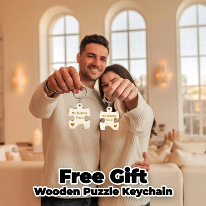 Netecom Personalized Couple Keychain Gift Custom Matching Keychains Anniversary Gift for Boyfriend Girlfriend Valentine's Day Gift for Him & Her Custom Couple Keychain