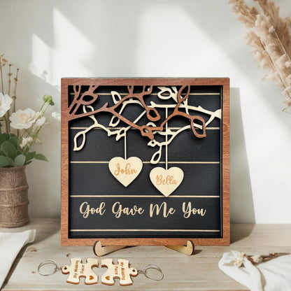 Netecom Personalized Couple Keychain Gift Custom Matching Keychains Anniversary Gift for Boyfriend Girlfriend Valentine's Day Gift for Him & Her Custom Couple Keychain