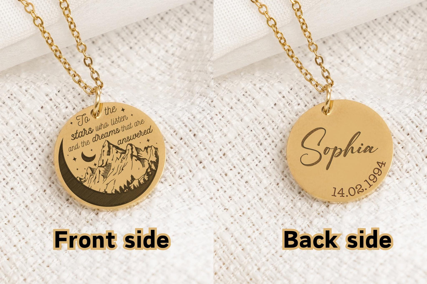 Netecom To The Stars Who Listen Necklace, Night Court Inspired Jewelry, Velaris Starlight Gift