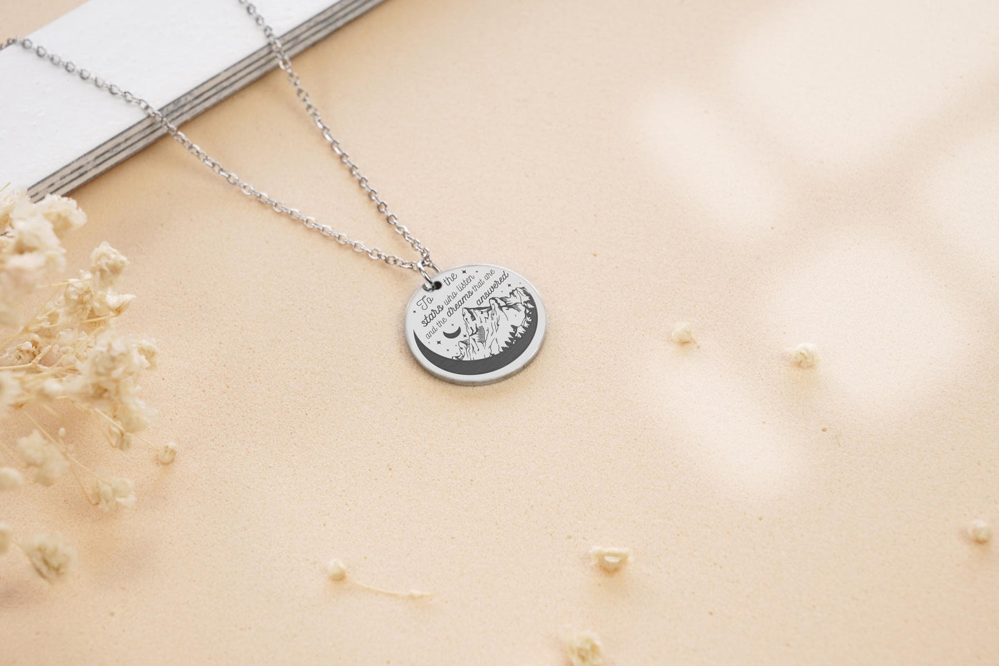 Netecom To The Stars Who Listen Necklace, Night Court Inspired Jewelry, Velaris Starlight Gift