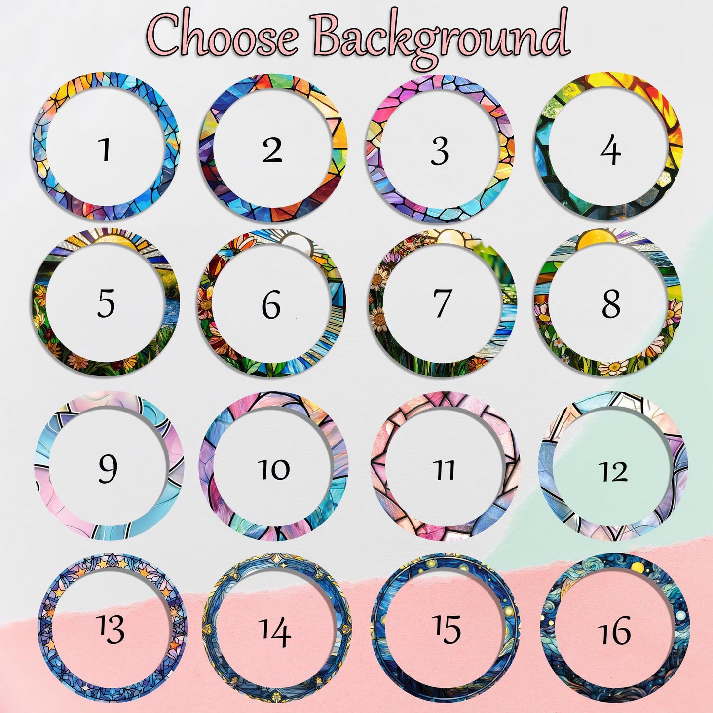 Netecom Personalized Family Photo Stained Glass Suncatcher – Custom Family Portrait Window Hanging, Gift for Mom Dad Grandma Couple Wedding Christmas