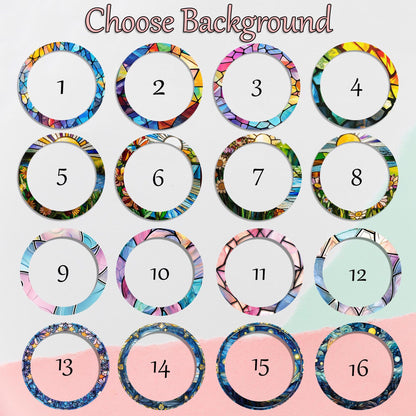 Netecom Personalized Family Photo Stained Glass Suncatcher – Custom Family Portrait Window Hanging, Gift for Mom Dad Grandma Couple Wedding Christmas