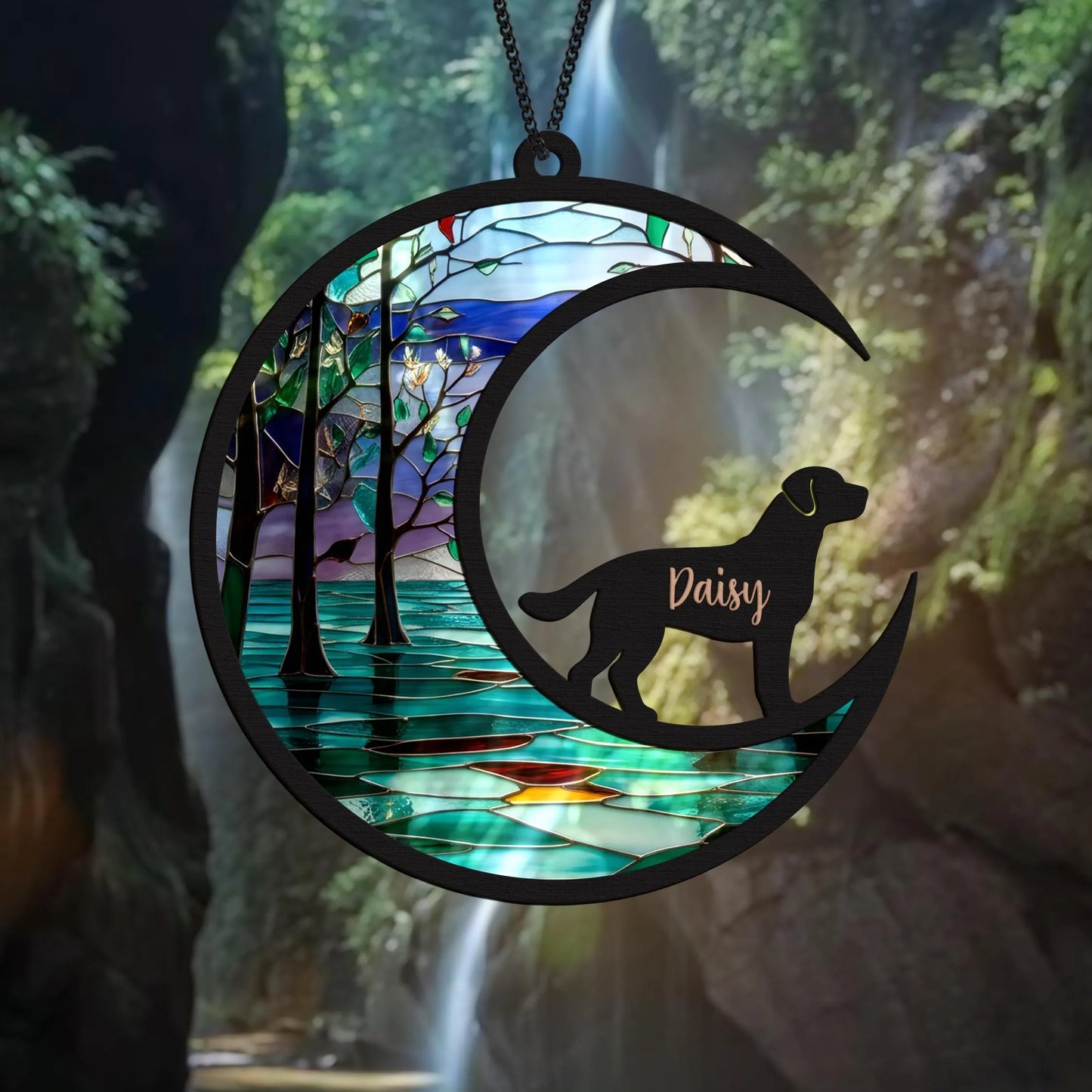 Netecom Cat Memorial Suncatcher – Pet Passing Rainbow Bridge Lightcatcher, Dog, Rabbit, Horse, Parrot, Bird Memorial Gift, Sympathy Condolence Remembrance Gift