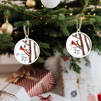 Netecom Memorial Cardinal Ornament for Christmas Tree – Remembrance Gift for Loved Ones