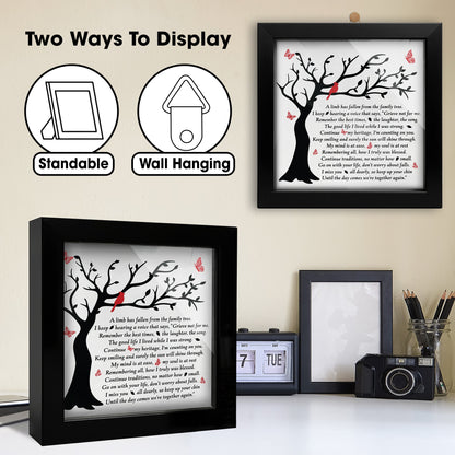 Memorial Frame Gift – Red Cardinal Remembrance Keepsake with Ornament, Keychain & Gift Box